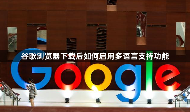谷歌浏览器下载后如何启用多语言支持功能1