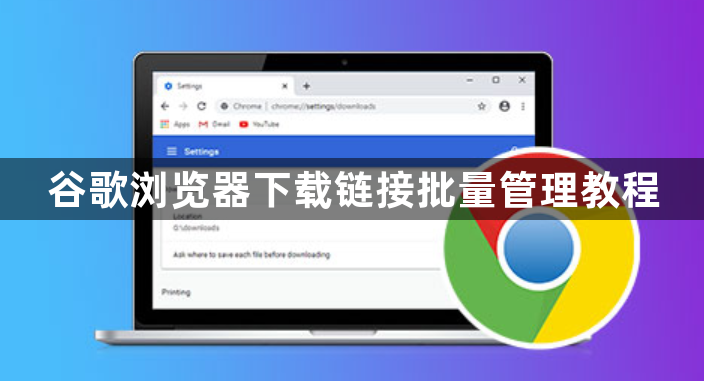 谷歌浏览器下载链接批量管理教程1