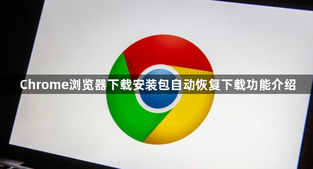 Chrome浏览器下载安装包自动恢复下载功能介绍1