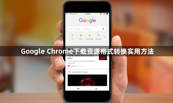 Google Chrome下载资源格式转换实用方法1