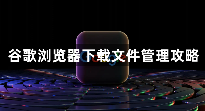 谷歌浏览器下载文件管理攻略1