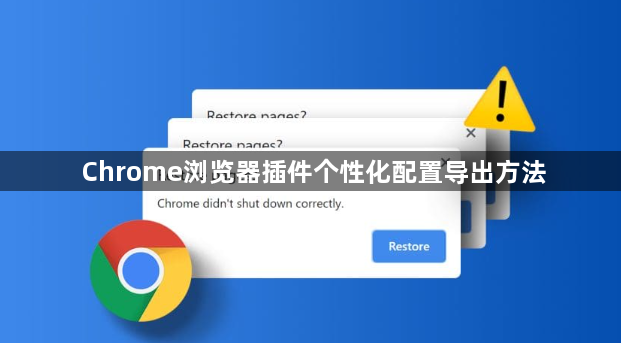 Chrome浏览器插件个性化配置导出方法1