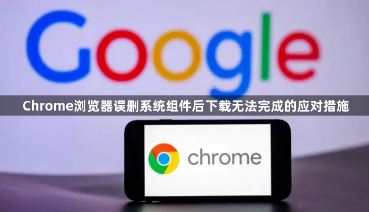 Chrome浏览器误删系统组件后下载无法完成的应对措施1