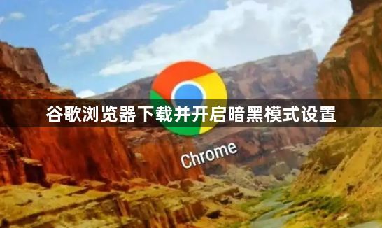 谷歌浏览器下载并开启暗黑模式设置1