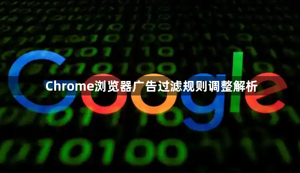 Chrome浏览器广告过滤规则调整解析1