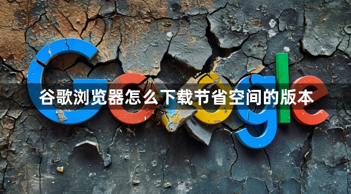 谷歌浏览器怎么下载节省空间的版本1
