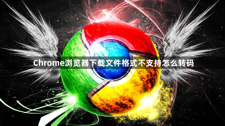 Chrome浏览器下载文件格式不支持怎么转码1