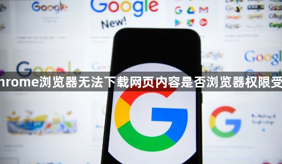 Chrome浏览器无法下载网页内容是否浏览器权限受限1