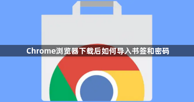 Chrome浏览器下载后如何导入书签和密码1