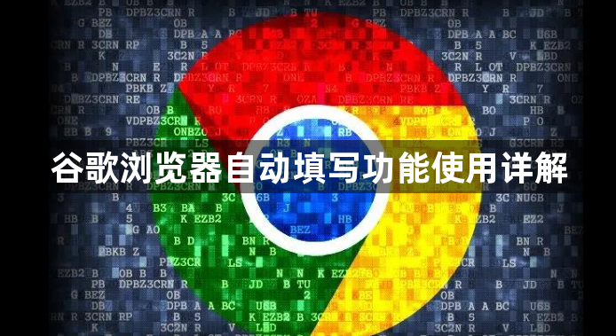 谷歌浏览器自动填写功能使用详解1