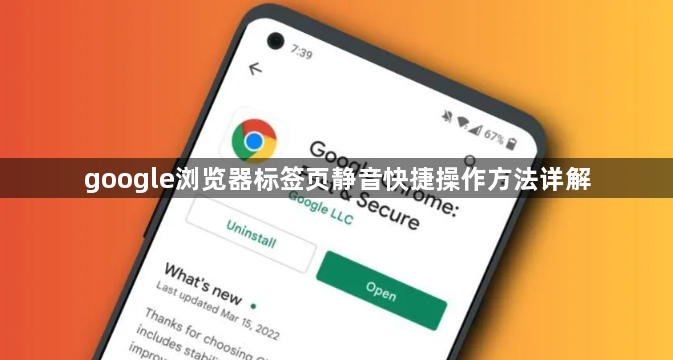 google浏览器标签页静音快捷操作方法详解1