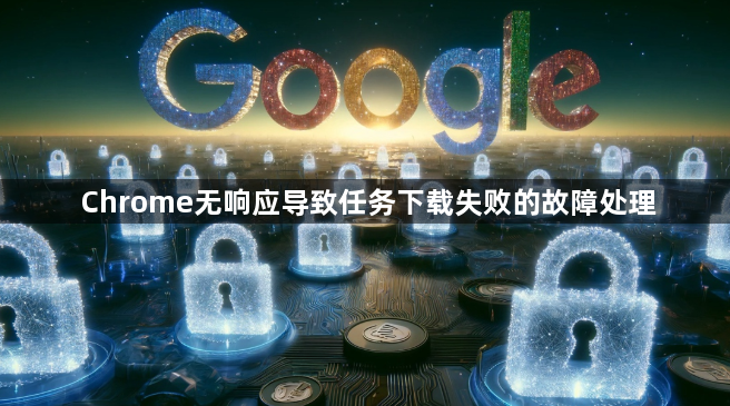 Chrome无响应导致任务下载失败的故障处理1