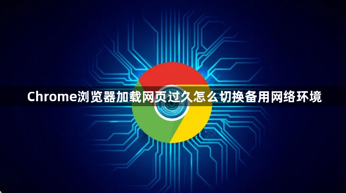 Chrome浏览器加载网页过久怎么切换备用网络环境1