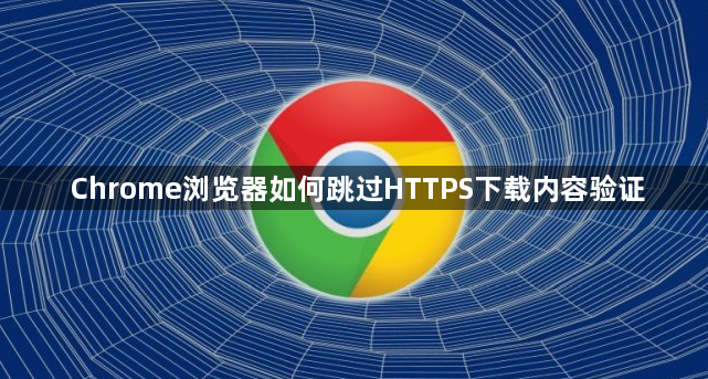 Chrome浏览器如何跳过HTTPS下载内容验证1