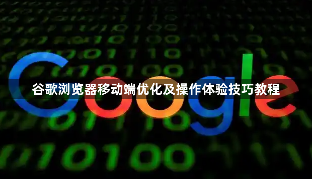 谷歌浏览器移动端优化及操作体验技巧教程1