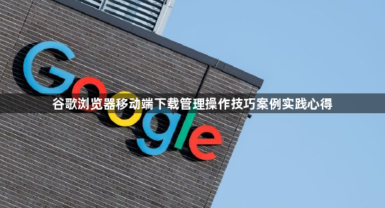谷歌浏览器移动端下载管理操作技巧案例实践心得1