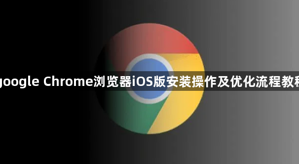 google Chrome浏览器iOS版安装操作及优化流程教程1