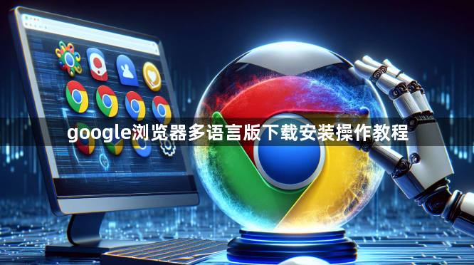google浏览器多语言版下载安装操作教程1