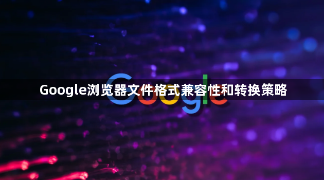 Google浏览器文件格式兼容性和转换策略1