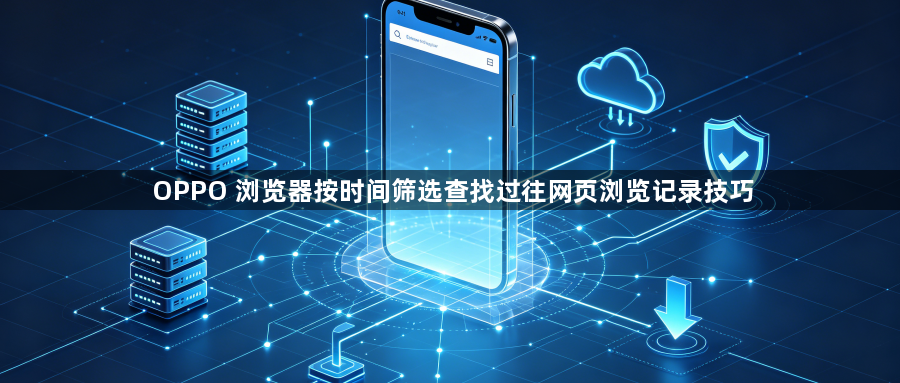 OPPO 浏览器按时间筛选查找过往网页浏览记录技巧1