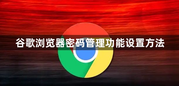 谷歌浏览器密码管理功能设置方法1