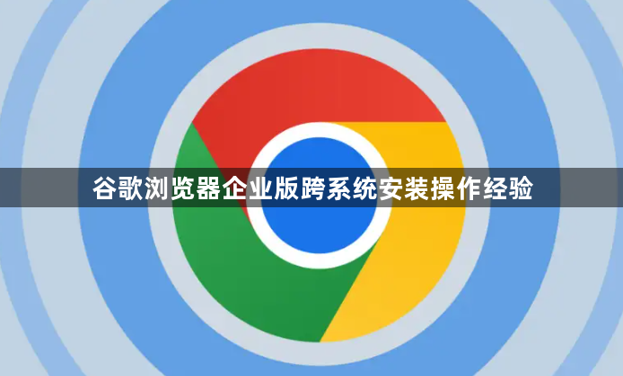 谷歌浏览器企业版跨系统安装操作经验1