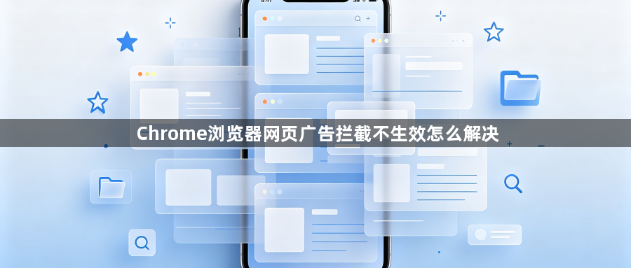 Chrome浏览器网页广告拦截不生效怎么解决1