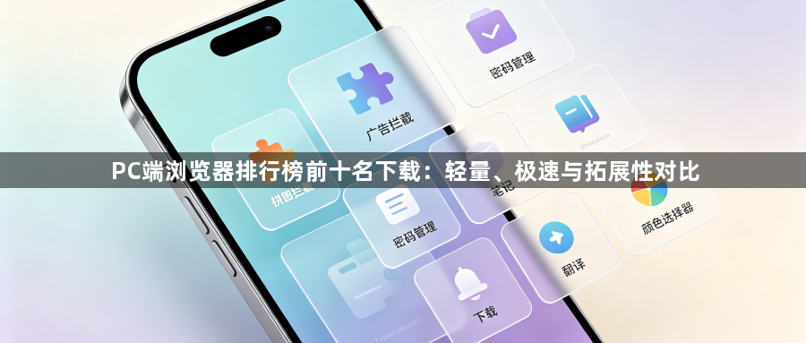 PC端浏览器排行榜前十名下载：轻量、极速与拓展性对比1