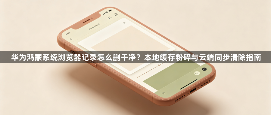 华为鸿蒙系统浏览器记录怎么删干净?本地缓存粉碎与云端同步清除指南1