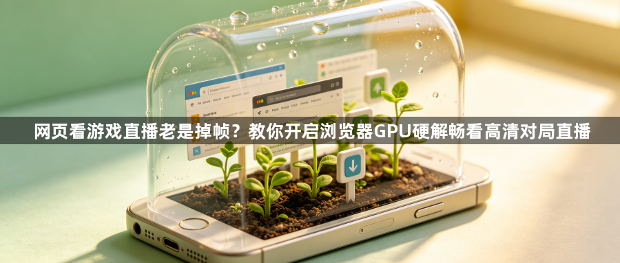 网页看游戏直播老是掉帧?教你开启浏览器GPU硬解畅看高清对局直播1