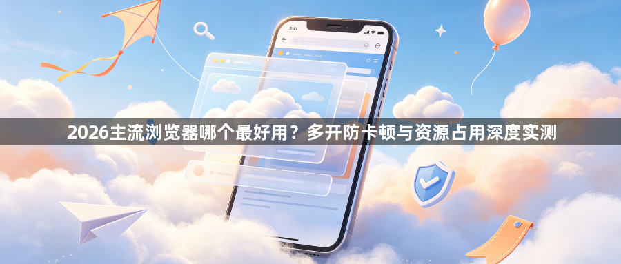 2026主流浏览器哪个最好用？多开防卡顿与资源占用深度实测1