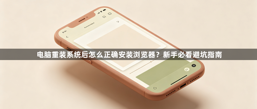 电脑重装系统后怎么正确安装浏览器？新手必看避坑指南1