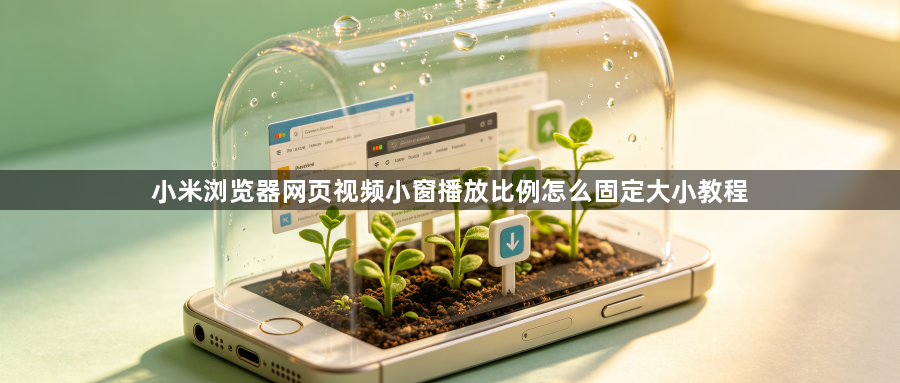 小米浏览器网页视频小窗播放比例怎么固定大小教程1