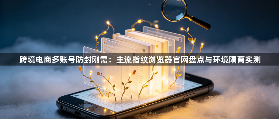 跨境电商多账号防封刚需：主流指纹浏览器官网盘点与环境隔离实测1