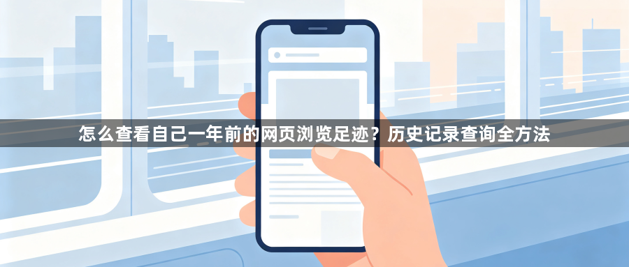 怎么查看自己一年前的网页浏览足迹？历史记录查询全方法1