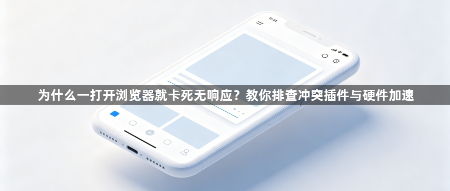 为什么一打开浏览器就卡死无响应?教你排查冲突插件与硬件加速1