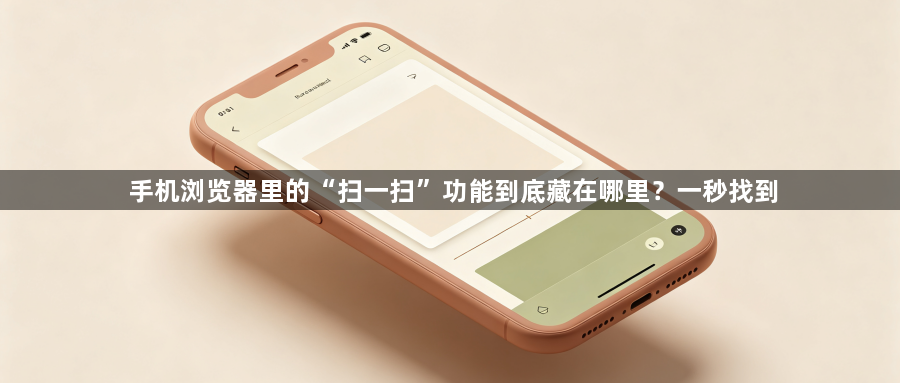 手机浏览器里的“扫一扫”功能到底藏在哪里？一秒找到1