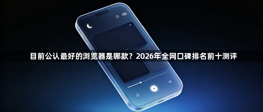 目前公认最好的浏览器是哪款?2026年全网口碑排名前十测评1