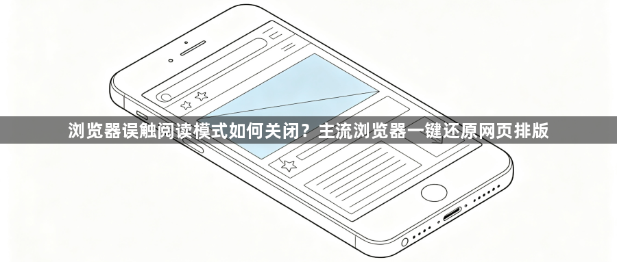 浏览器误触阅读模式如何关闭？主流浏览器一键还原网页排版1