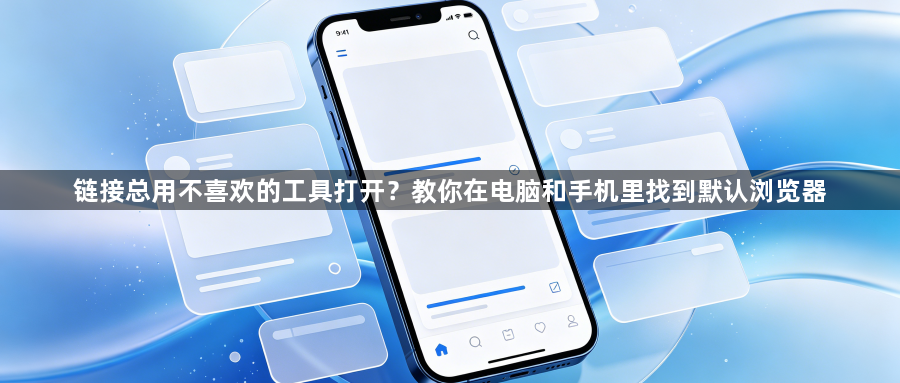 链接总用不喜欢的工具打开？教你在电脑和手机里找到默认浏览器1