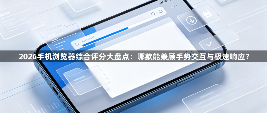 2026手机浏览器综合评分大盘点:哪款能兼顾手势交互与极速响应?1