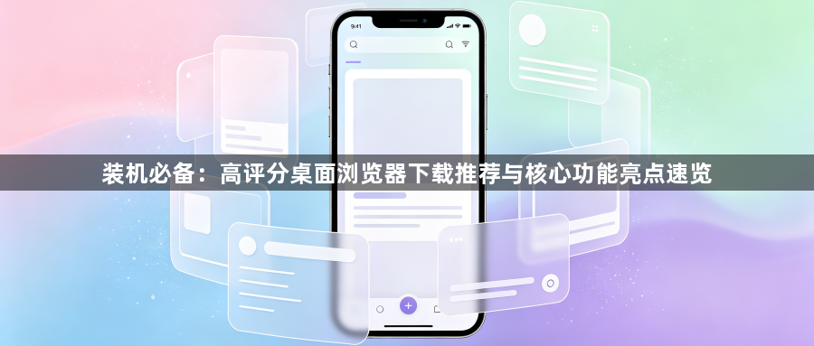 装机必备：高评分桌面浏览器下载推荐与核心功能亮点速览1