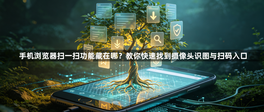 手机浏览器扫一扫功能藏在哪？教你快速找到摄像头识图与扫码入口1