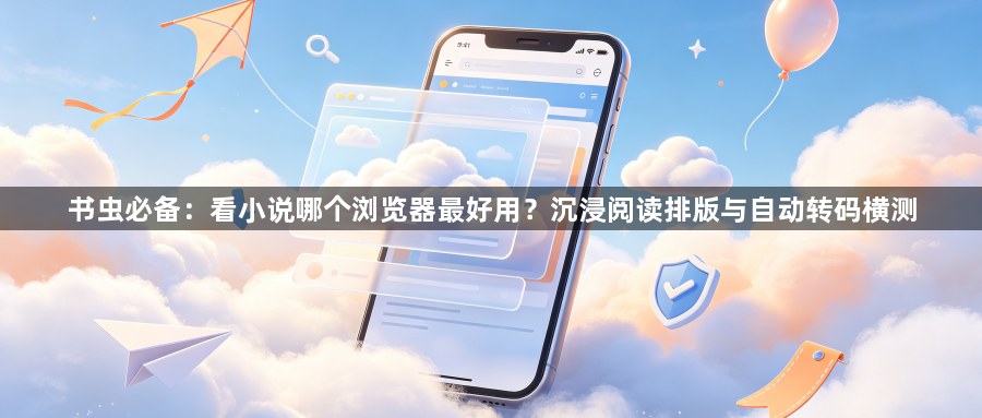 书虫必备：看小说哪个浏览器最好用？沉浸阅读排版与自动转码横测1