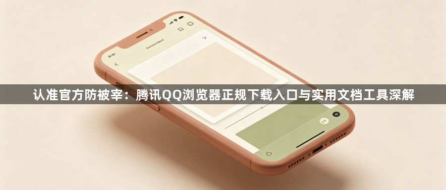 认准官方防被宰：腾讯QQ浏览器正规下载入口与实用文档工具深解1