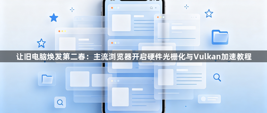 让旧电脑焕发第二春：主流浏览器开启硬件光栅化与Vulkan加速教程1