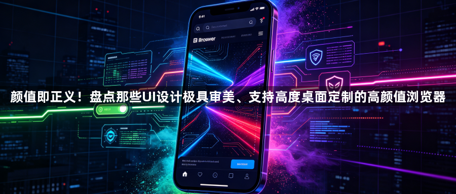 颜值即正义!盘点那些UI设计极具审美、支持高度桌面定制的高颜值浏览器1