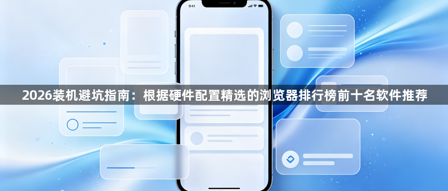 2026装机避坑指南:根据硬件配置精选的浏览器排行榜前十名软件推荐1