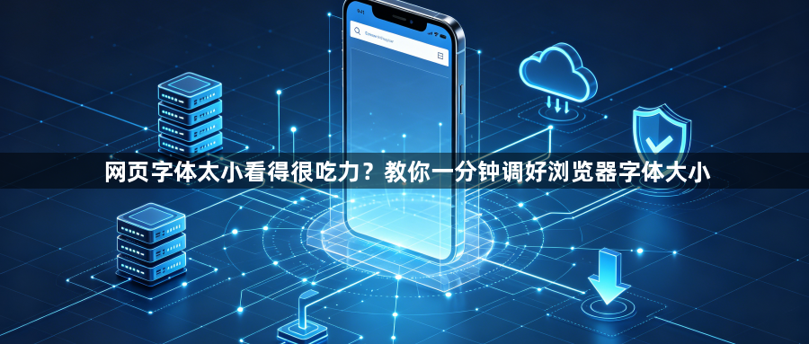 网页字体太小看得很吃力？教你一分钟调好浏览器字体大小1