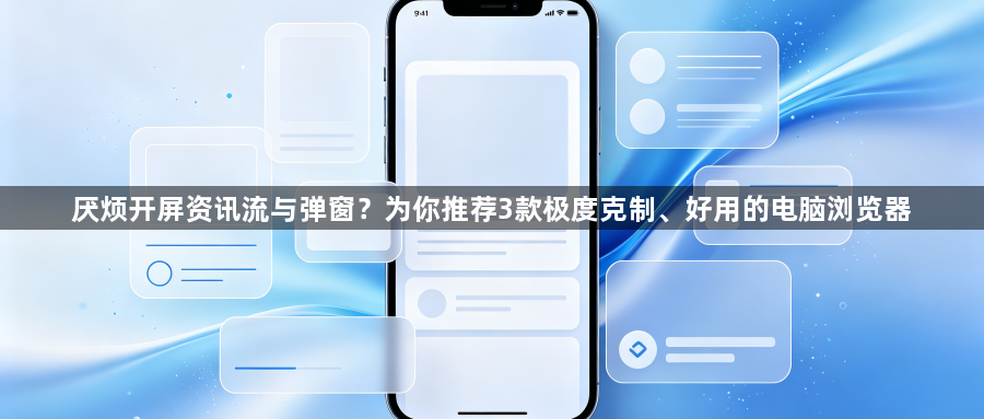 厌烦开屏资讯流与弹窗？为你推荐3款极度克制、好用的电脑浏览器1